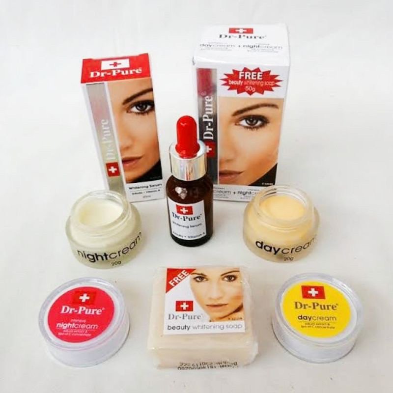 -Miss.Arum- DR PURE SKINCARE LENGKAP - SEMUA VARIAN SUPER WHITENING SABUN KRIM DR PURE WHITENING GLO