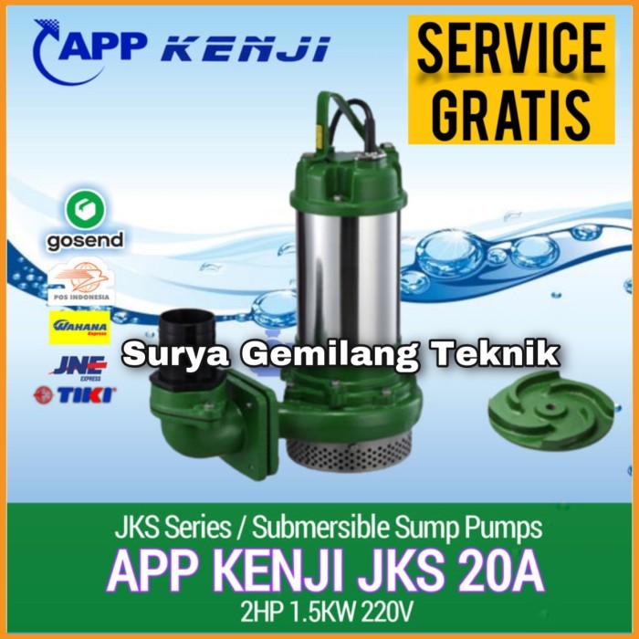 Pompa Celup Air Kotor APP KENJI JKS 20A Jet Aerator Submersible Pump