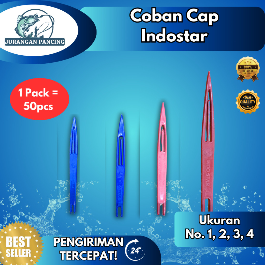 Coban Cap Indostar Per Pack Grosir Termurah Alat Jahit / Alat Rajut Jaring Ikan dan Jala / Jarum Sul