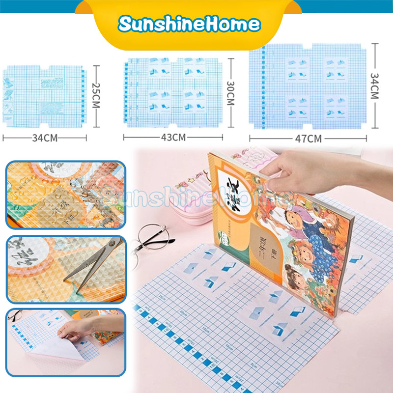 

SH - Sampul Buku Tulis Plastik Aesthetic 1 Pack Stiker Buku PVC Film Isi 10 Lembar Tahan Air