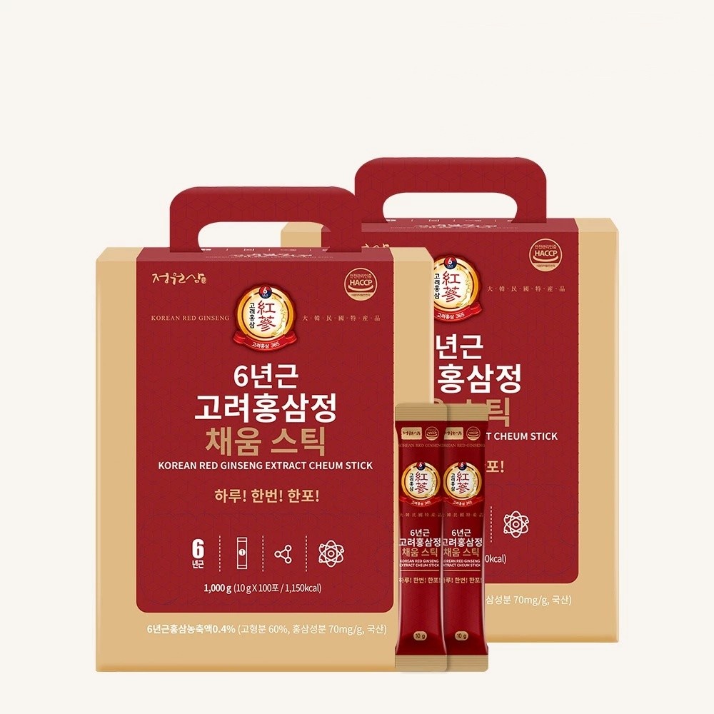 

Korean red ginseng JUNGWONSAM korea 6 tahun years old merah daily sachet