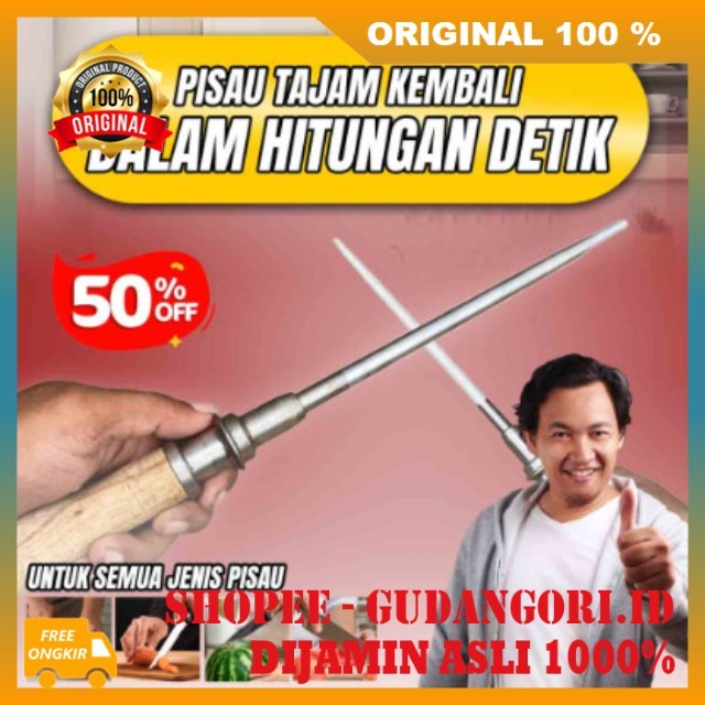 Stik Asahan Baja Asah Pisau Stainless Asahan Pisau Baja Stick Asahan Pisau Pengasah Pisau Serbaguna 