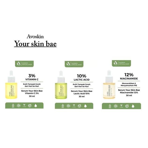 AVOSKIN YOUR SKIN BAE SERUM 30ML  SERUM WAJAH AVOSKIN