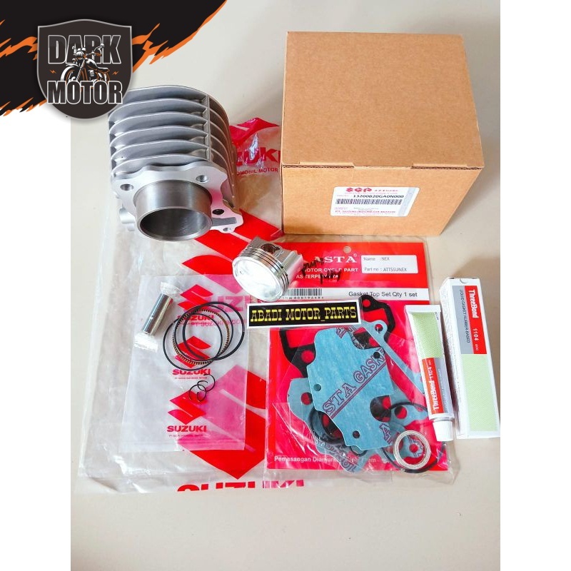 BLOK SEHER KOMPLIT+PISTON KIT SUZUKI NEX/NEX 2/ADRESS/LEST