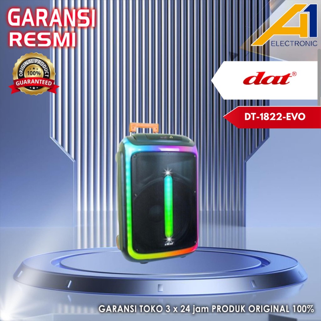 Speaker DAT DT1822 EVO / DT 18 22EVO Trolley Bluetooth 18 Inch Meeting