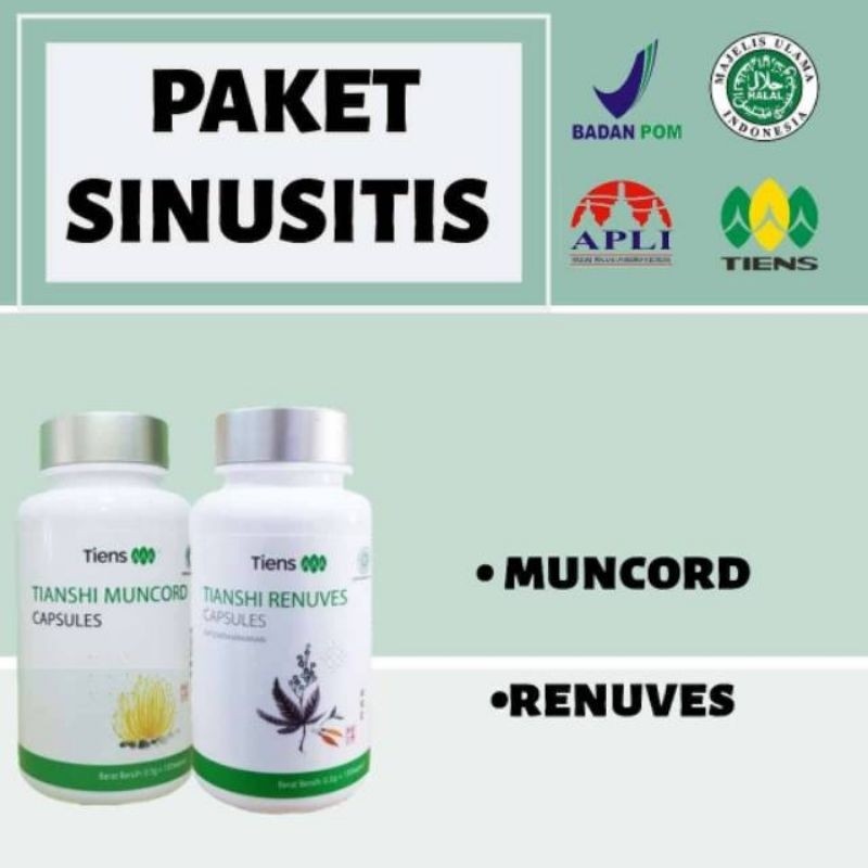 Tiens Paket SINUSITIS Tiens | Obat SINUSITIS | Muncord | Renuves | Tianshi original