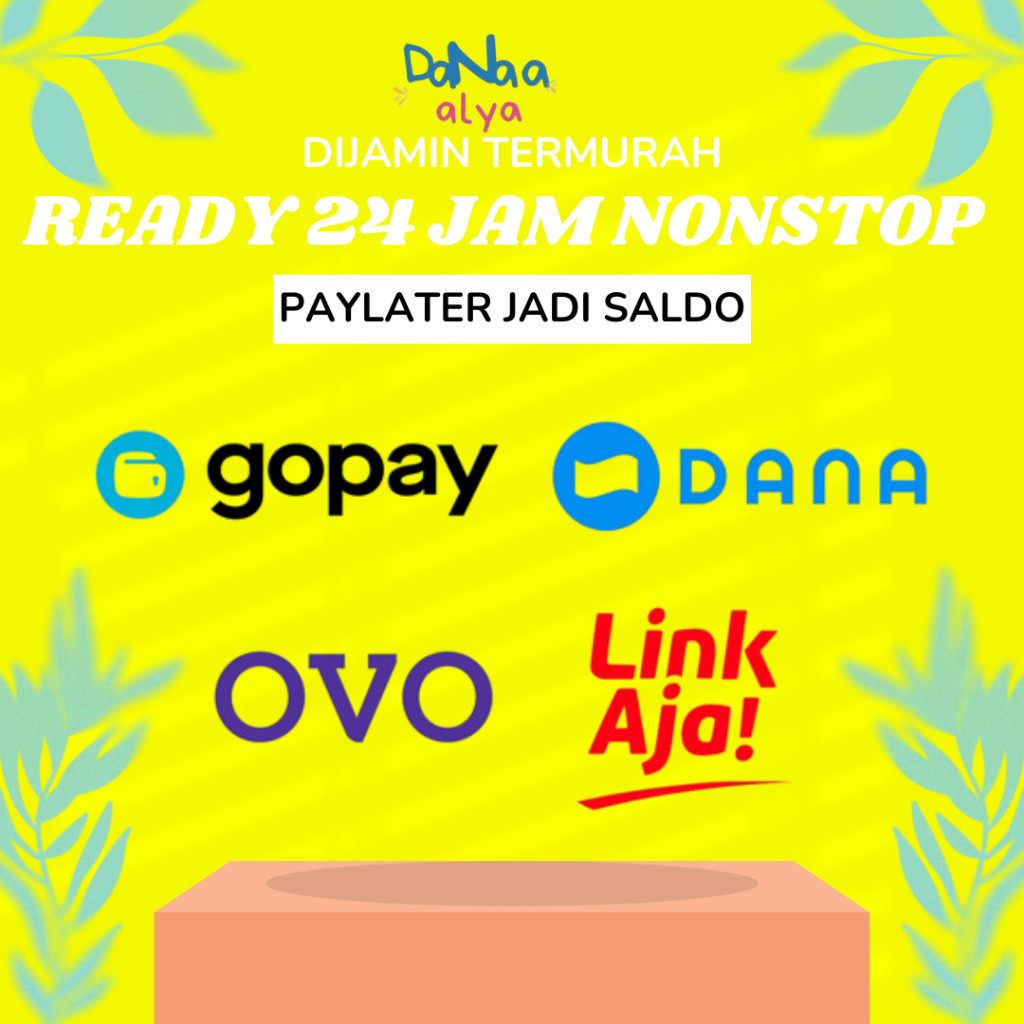 

Terlaris Top up Isi DANA stickerTOP SALDO OVO, DANA, GOPAY