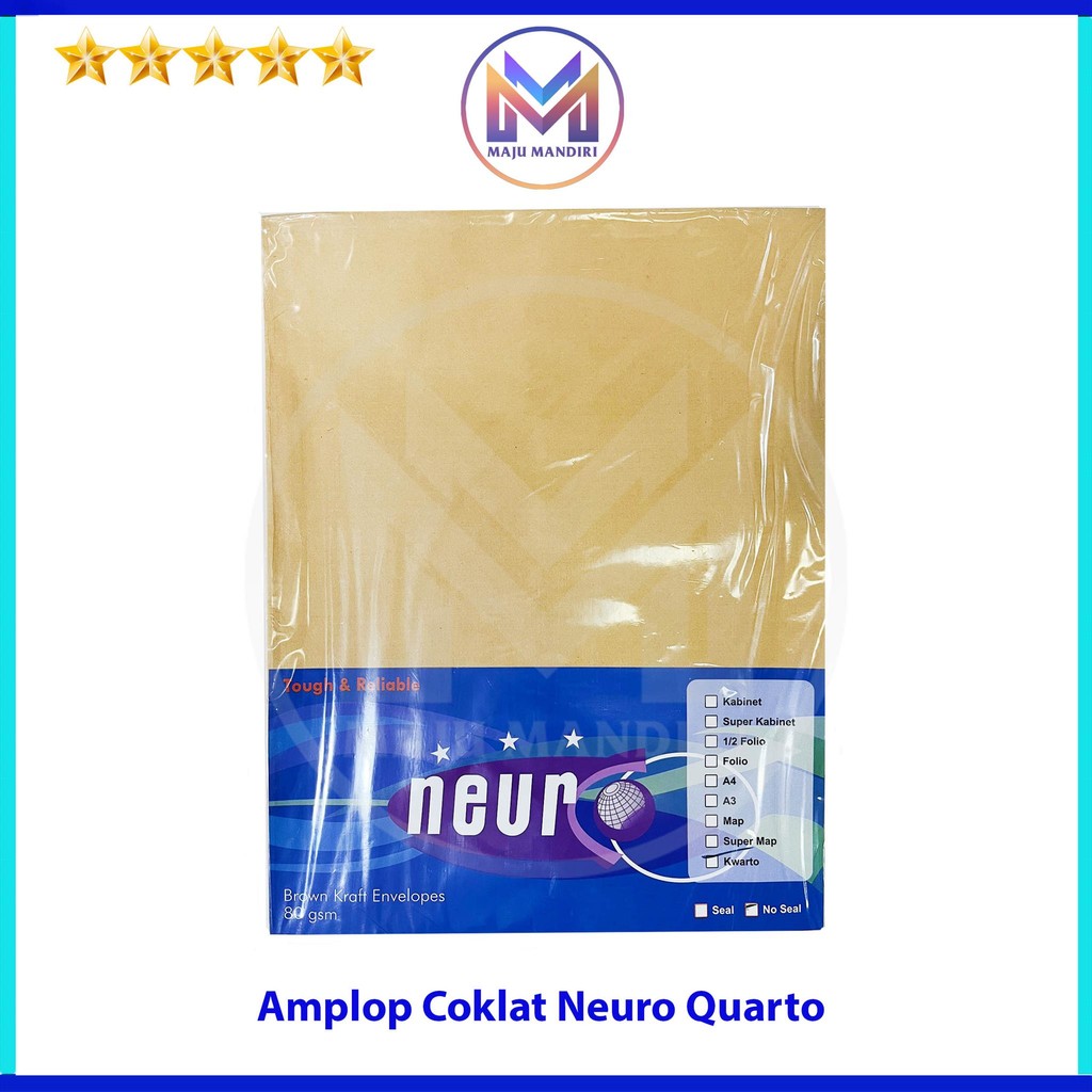 

Amplop Coklat Neuro Quarto / Kuarto 21 x 27 cm