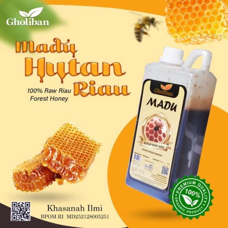 

Madu Hutan Riau Gholiban Plus Bee Pollen Dan Royal Jelly 1 Kg DIJAMIN ORI