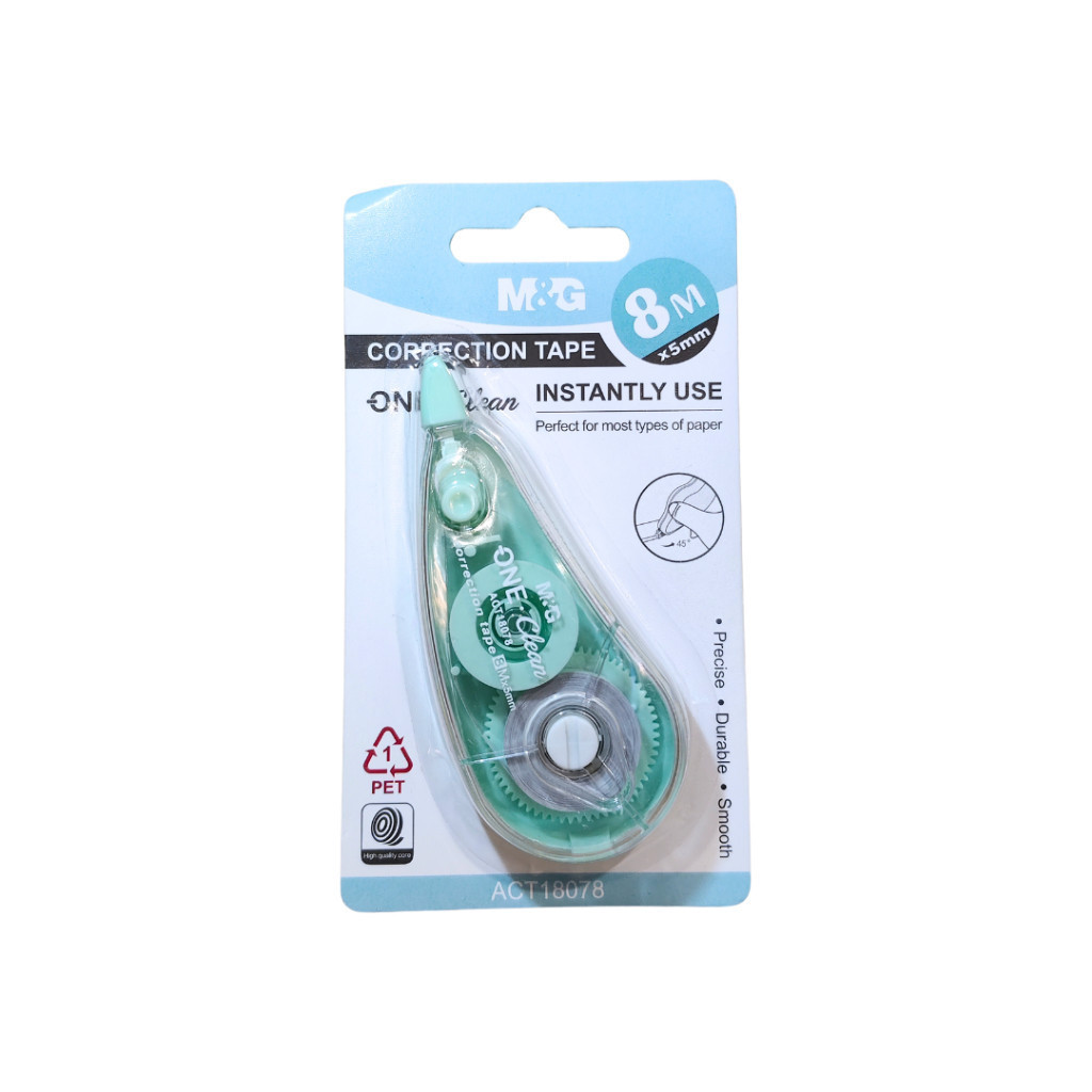 

Correction Tape 8Mx5mm M&G ACT8078 Tipe X Kertas 8M Instantly Use Tahan Lama - SATUAN- SHAGB