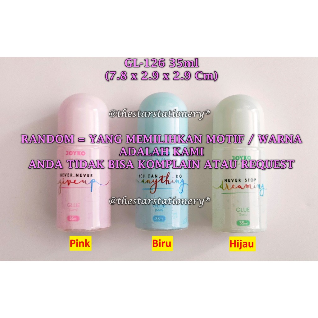 

(1 Biji) GROSIR Liquid Glue Joyko GL-126 35ml / Lem Kertas Cair Joyko GL126 35ml / Joyko GL 126