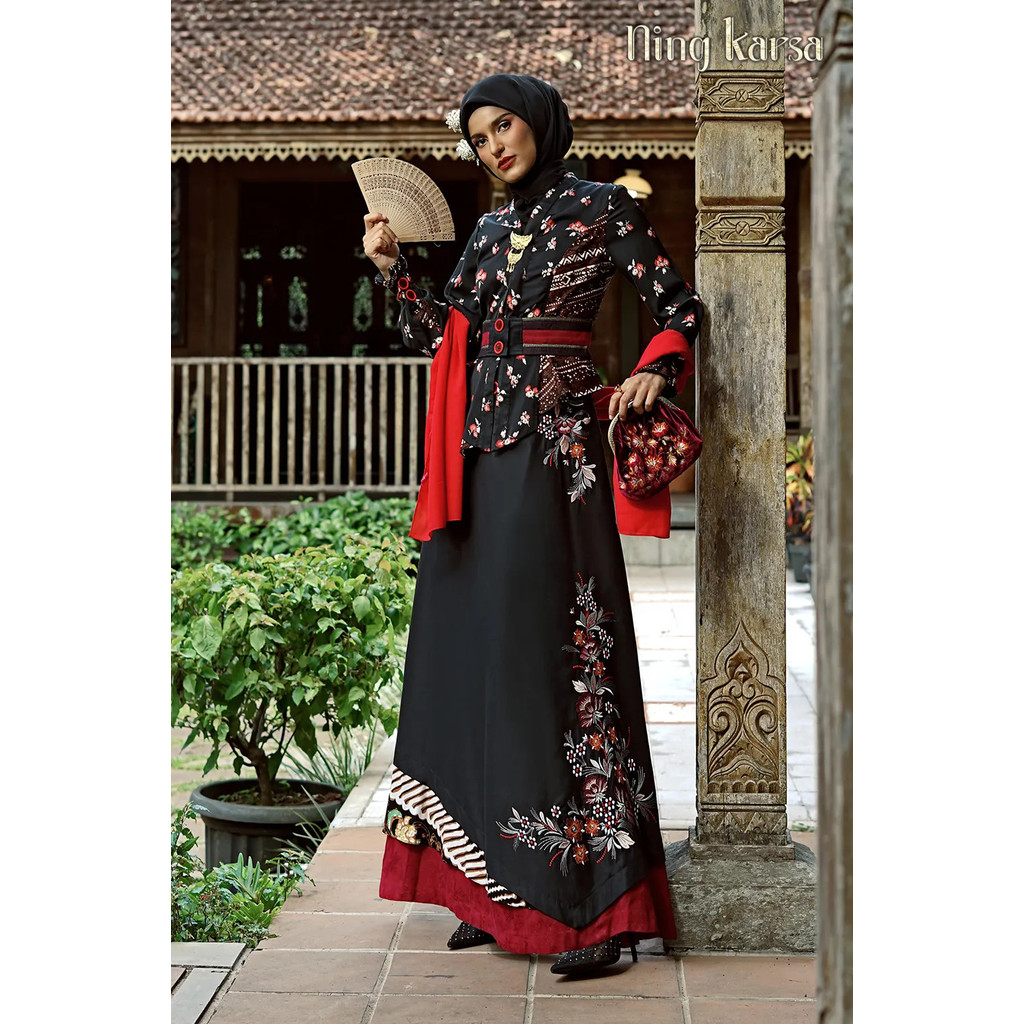 TUNEECA Gamis Ronna Raya - T-1024001 | Gamis Batik Premium