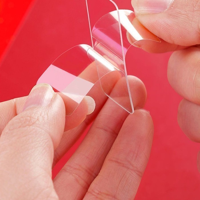 

Double Tape Mini Isi 60pcs Box Transparan Perekat Serbaguna