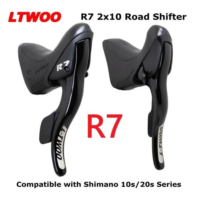 Brifter LTWOO R7 Shifter 2 10 10SPEED KIRI KANAN 20 SPEED SEPEDA BALAP LIPAT ROADBIKE COMPETIBEL Shi