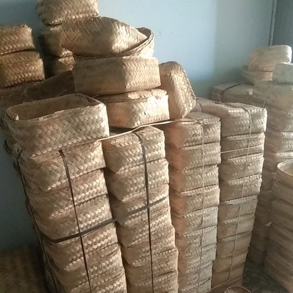 Sepasang Besek Bambu Grosir Murah Berkualitas |  Besek Bambu Handmade