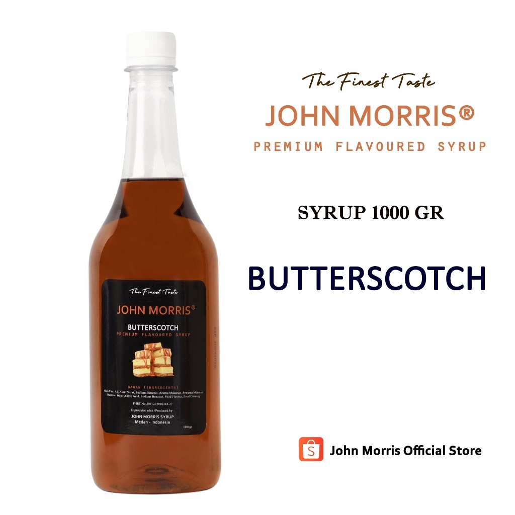 

JOHN MORRIS Butterscotch Syrup 1000 gr