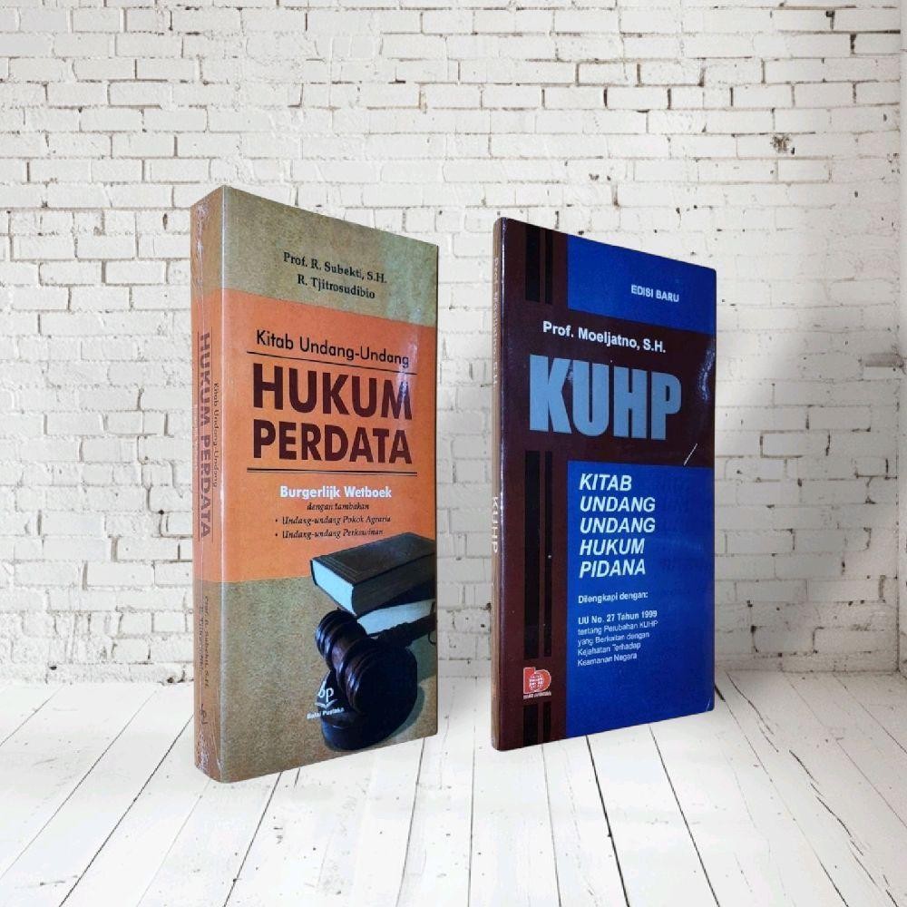 Paket 2 Buku KUHPER/BW Subekti / KUHP Moeljatno (HUKUM PERDATA & HUKUM PIDANA)
