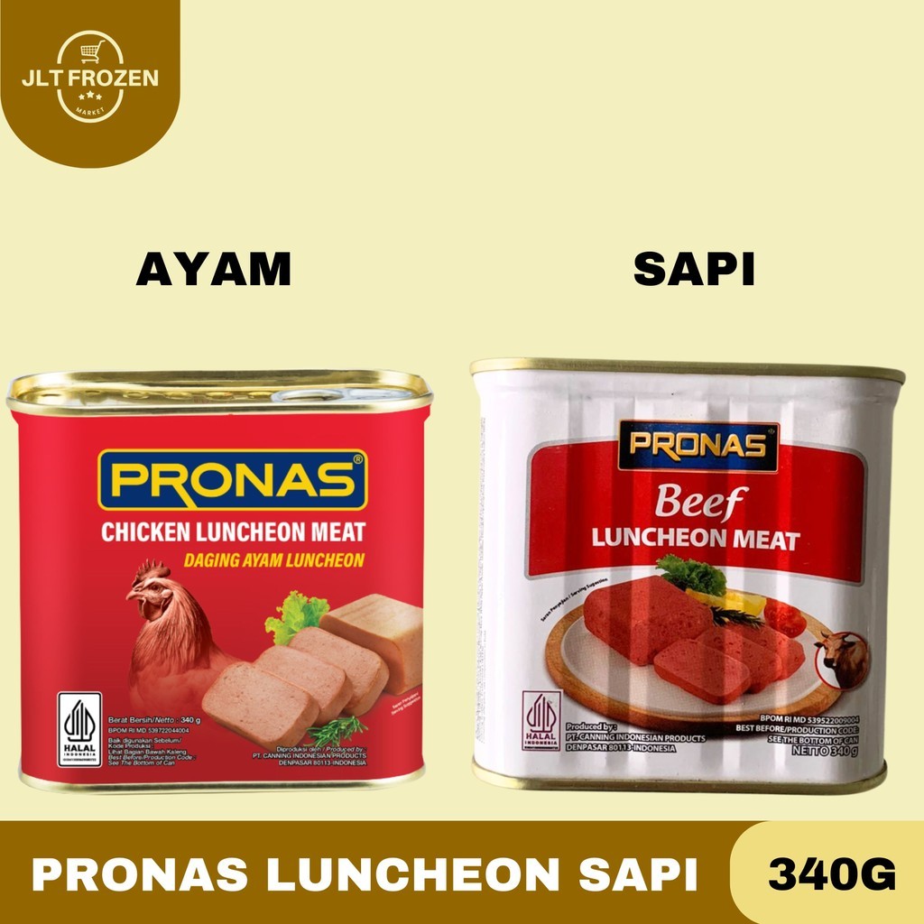 

Pronas Luncheon Sapi 340g / Kornet Sapi / Luncheon Beef / Corned Sapi / Kornet Ayam / Pronas Luncheon Ayam