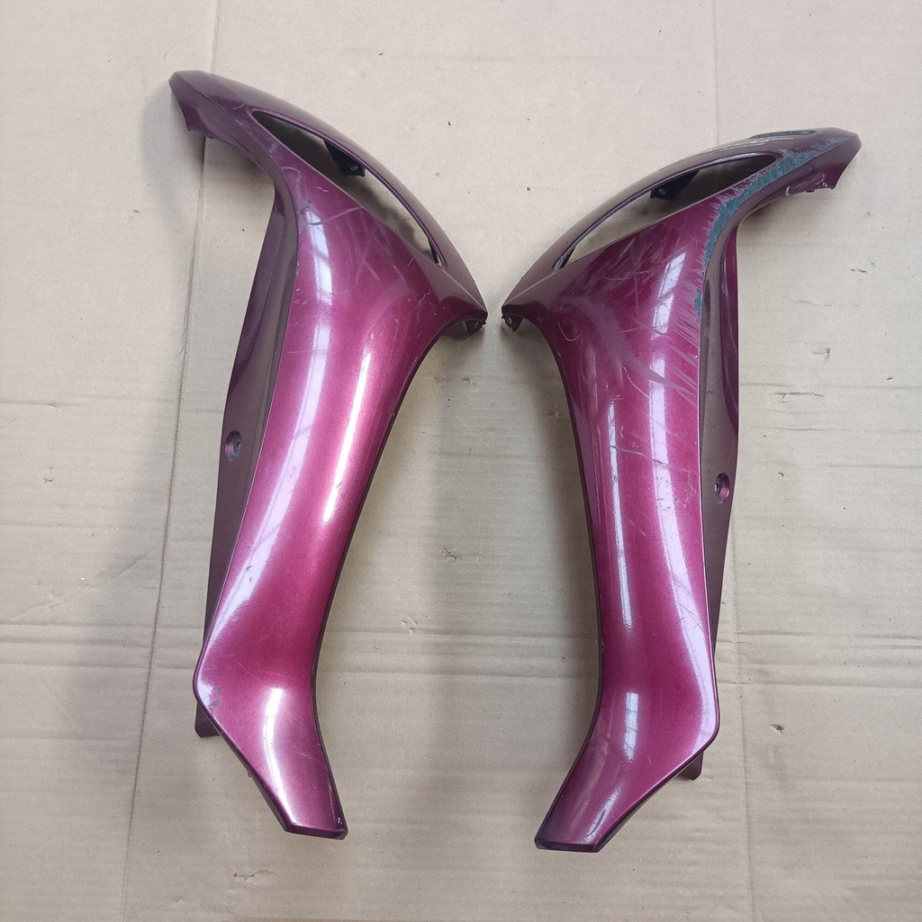 Original Sayap Legshild Luar Body Depan Yamaha Fino 125 115 FI Injection Ungu Kanan Kiri