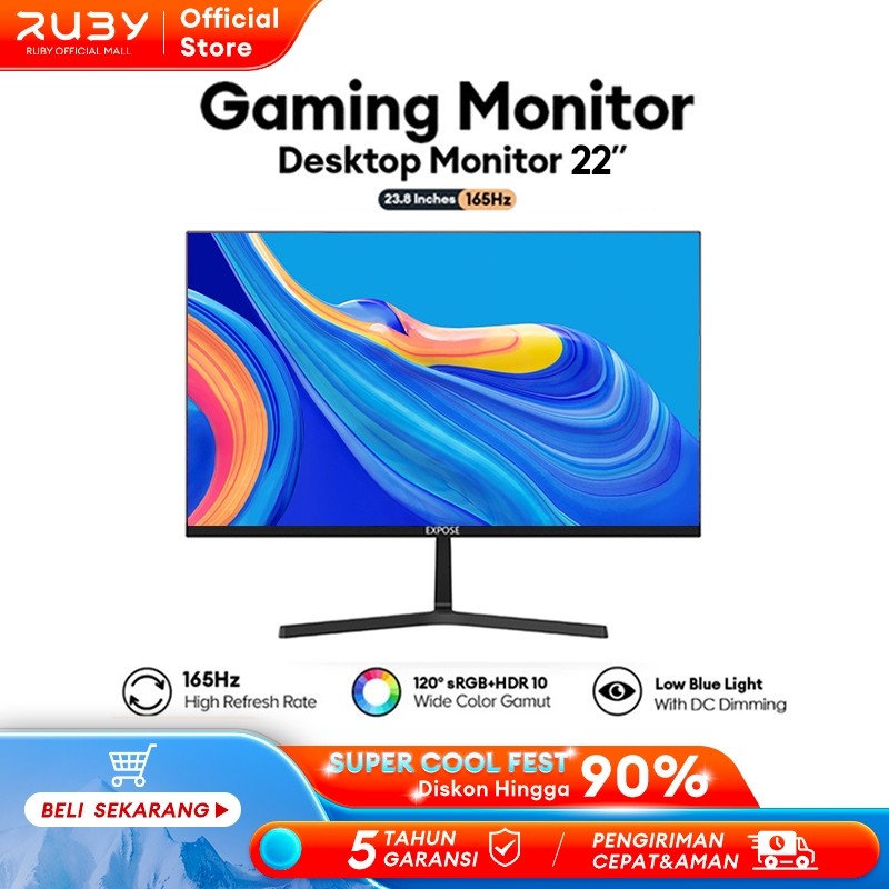 Monitor 22 inch Monitor PC 2K 75 Hz IPS 178° LED/LCD Monitor gaming/official HDMI/VGA playstation 4