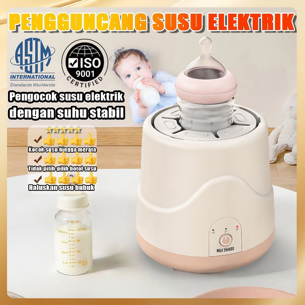 【Garansi satu tahun】Pengocok susu elektrik pengaduk susu otomatis pengocok bayi artefak susu bubuk M