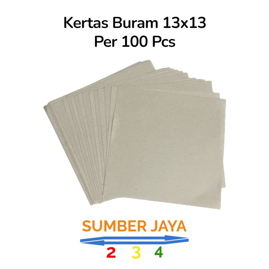 

Kertas Buram 13 x 13 Per 100 Pcs TERMURAH