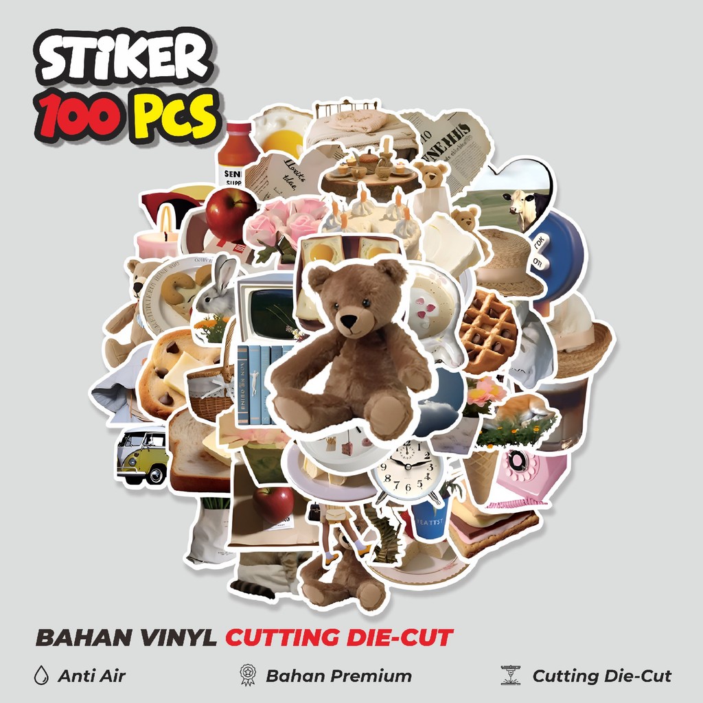 

Terbaru! 50 pcs Stiker INS Korea Ikea Dekorasi Lucu Kreatif untuk Notebook, Skateboard, HP