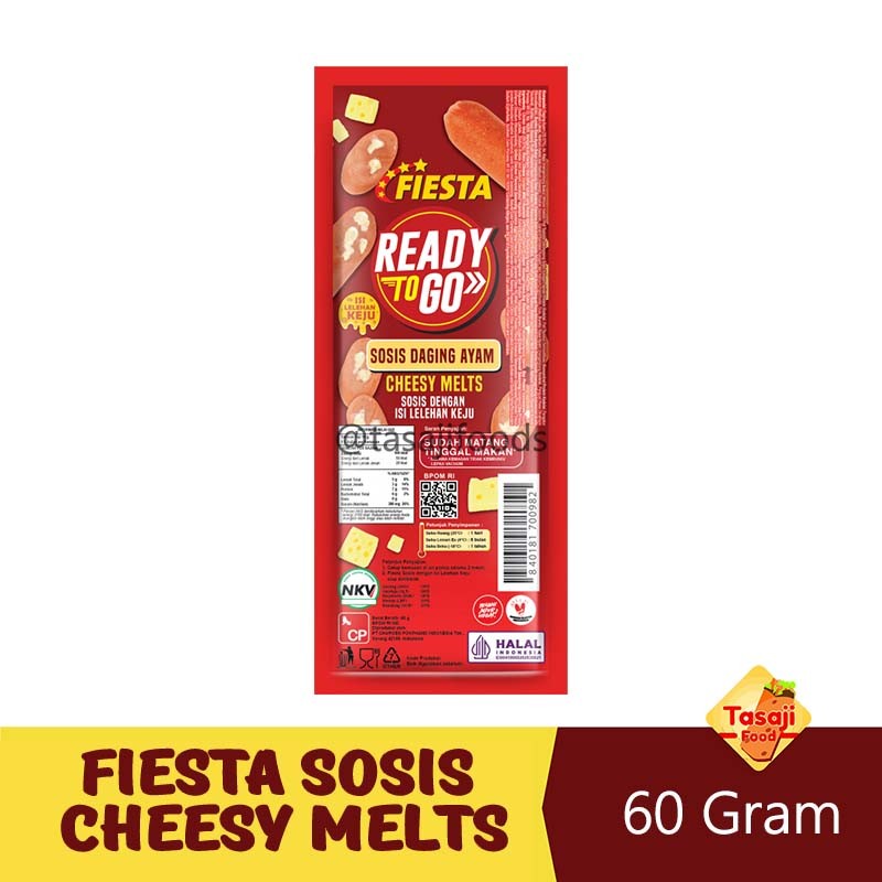 

Fiesta Sosis Ayam Cheesy Melts 60 Gr Ready To Go Tazaj