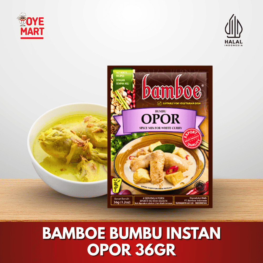 

BAMBOE BUMBU OPOR AYAM INSTAN 36GR/BUMBU MASAK INSTAN HARGA PROMO