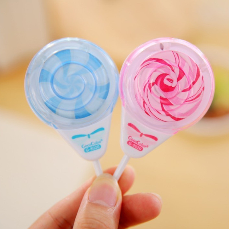 

1 Piece Creative Cute Kawaii Lollipop Pencil Sharpener Candy Office School Supply Gift Stationery Student Prize Freebie