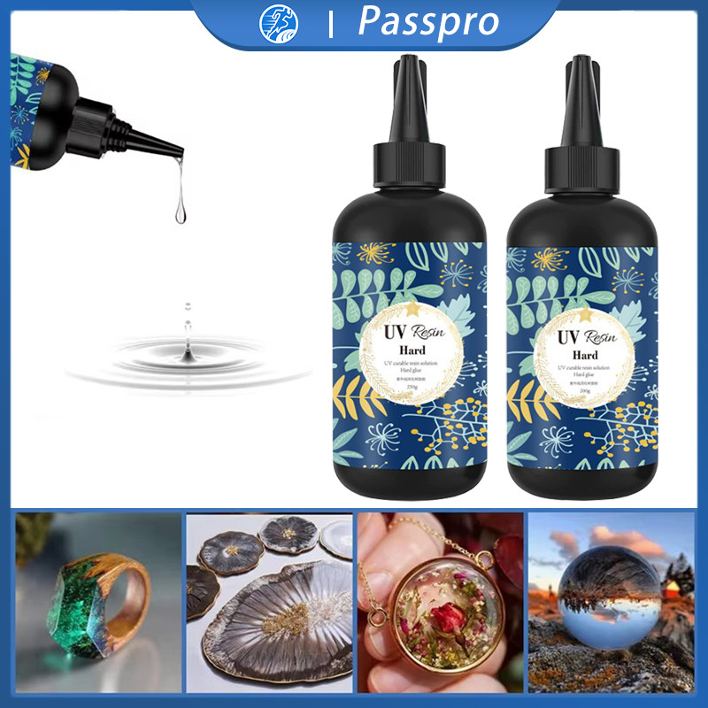 

​​200g 250g DIY Resin Clear Resin UV Hard Asisst Resin Ultraviolet Untuk Craft HYB