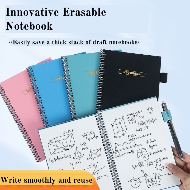 

Wet - Erasable Notebook: Reusable Writing, Thickened Coil, Eco - Friendly Notepad for Office & Study, Water - Erasable, Sustaina