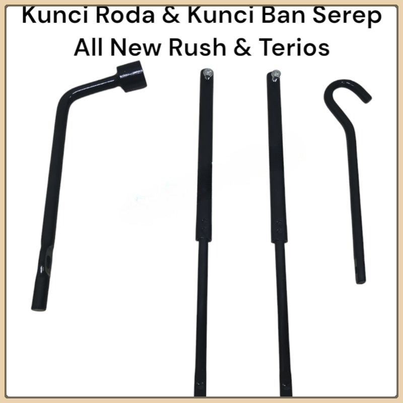 Paket Kunci Roda & Kunci Ban serep mobil All New Rush & Terios ( tahun 2015 keatas )