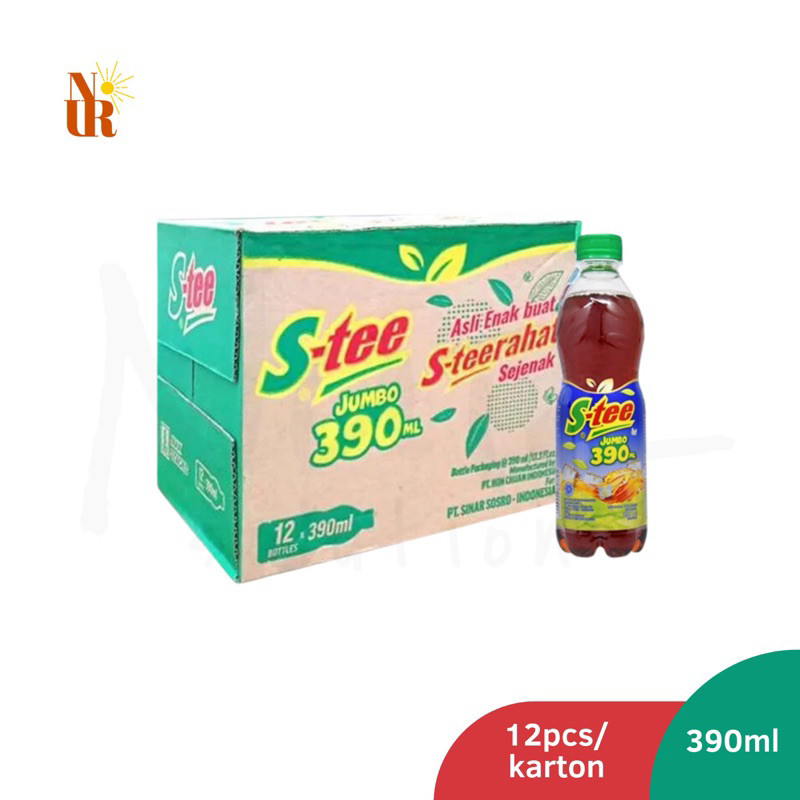 

S-Tee Botol PET 390ml x 12pcs [Karton]
