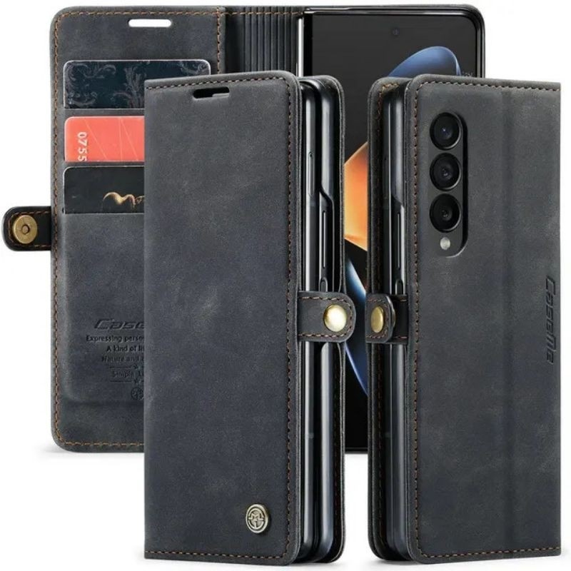 Case SAMSUNG GALAXY Z FOLD3 5G / FOLD 3 5G FLIP WALLET LEATHER CASE COVER SARUNG DOMPET KULIT CASEME