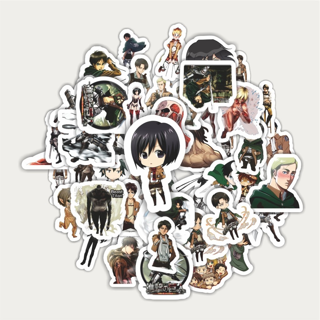 

Sticker Pack Stiker Anime Attack On Titan | Sticker TUMBLR | Stiker LAPTOP KOPER HELM