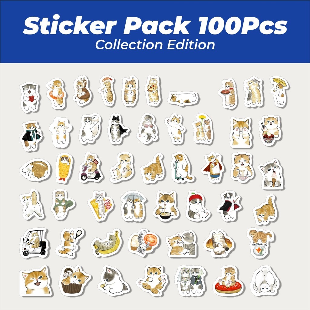 

Hot Stiker Kucing Mofusand Kitten Lucu Anti Air Stikers Berperekat Waterproof Sticker Decal Buat Motor Helm Buku Journal Koper Casing HP Laptop Botol Minum