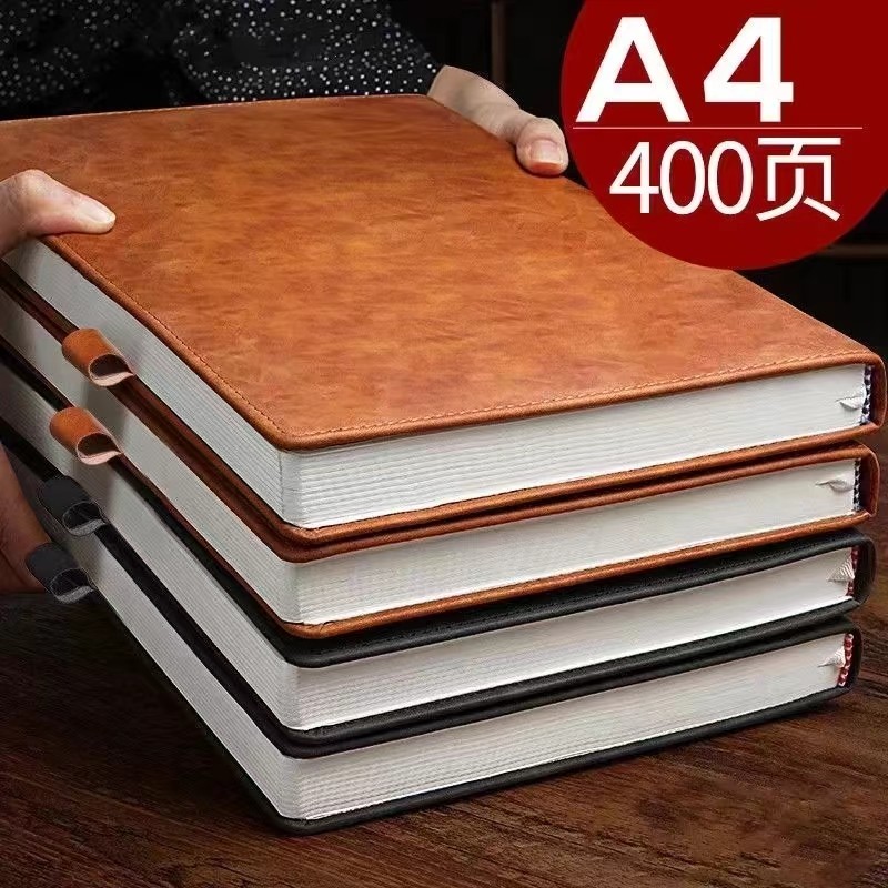 

A4 Super Thick Notepad Students Notebook Retro Colors Creativity Stationery 400pages Pu cover Notebook School Supplies