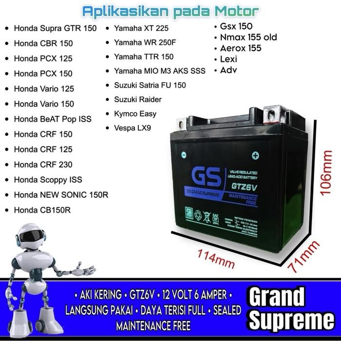 AKI MOTOR CBR150, CB 150R GS Grand Supreme - Hitam