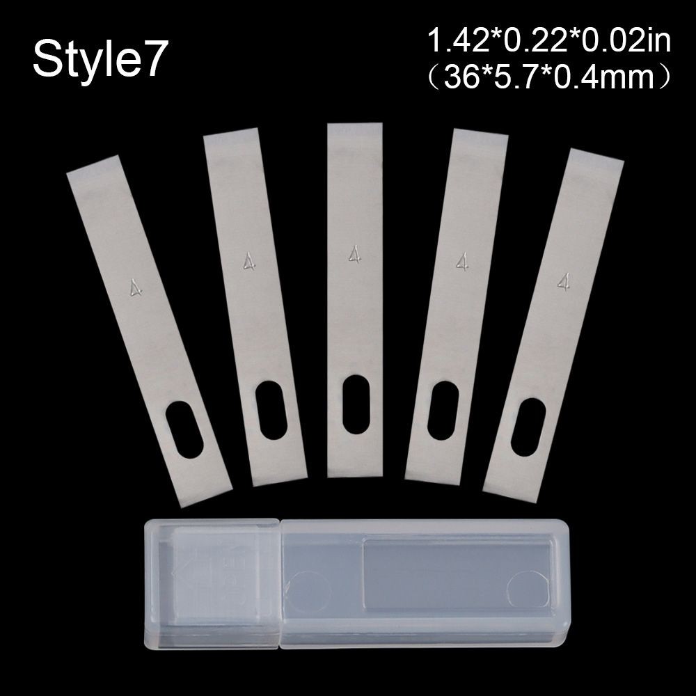 

5pcs/set Engraving Non-Slip Metal Scalpel Knife Parts Blades Cutter Craft Knives for Mobile Phone PCB Repair Hand Tools
