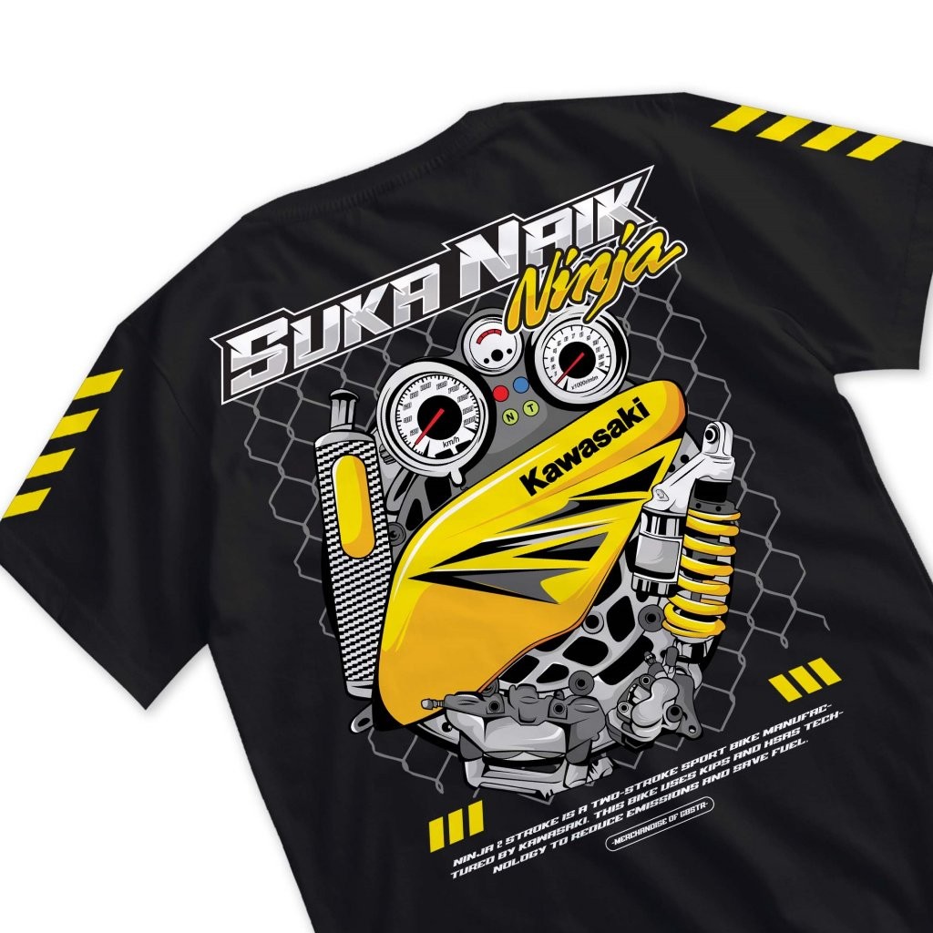 Kaos Ninja 2 Tak Racing - Kaos Kawasaki Ninja ss 2 Stroke Ninja rr Motor Herex Style Two Stroke