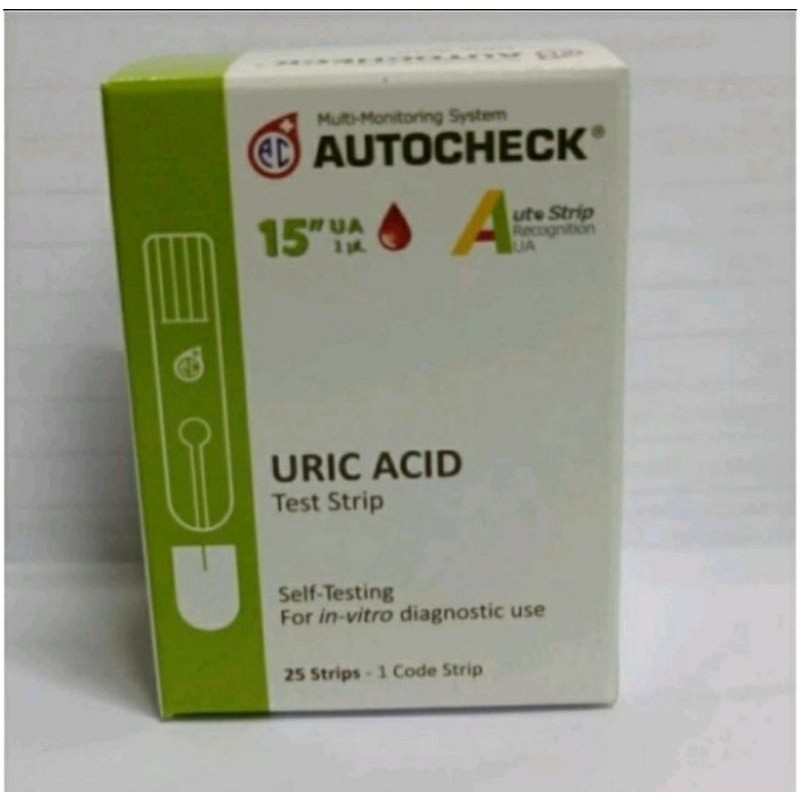 

Autocheck asam urat 25 strip auto check urid acid isi 25 stick