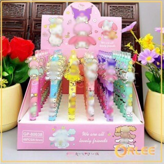 

ORLEE PEN GEL MODEL CETEK KLIK SANRIO MELODY CINNAMOROLL KUROMI/PULPEN LUCU AKRILIK KARAKTER SANRIO Y3362