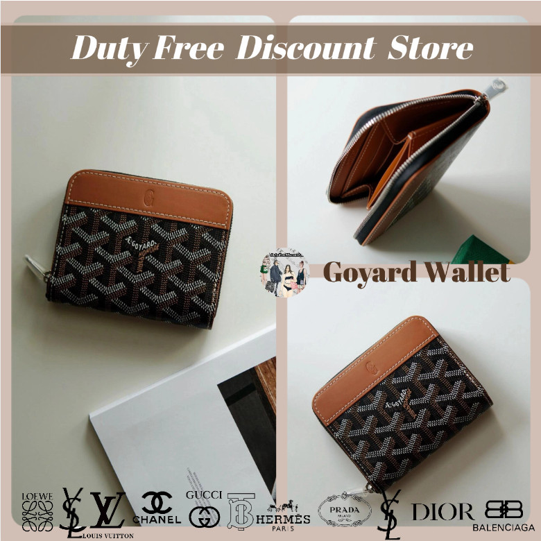 Gaya Klasik Goyard MATIGNON Dompet Wanita Kecil / Dompet Koin / Dompet Zip Garansi Dua Tahun Asli