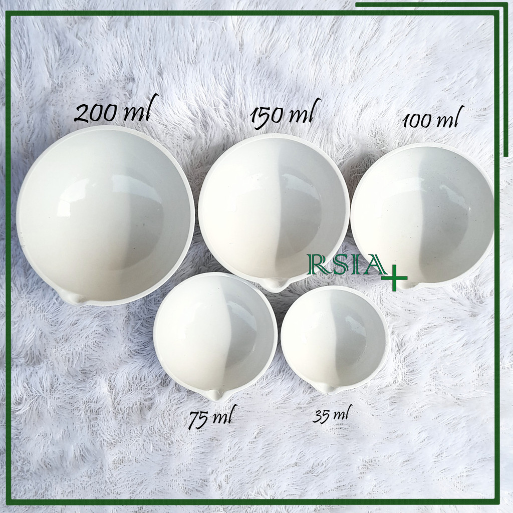 CAWAN PENGUAP Porselen CAWAN FARMASI Cawan Uap Porselen Praktikum 150ml RSIA