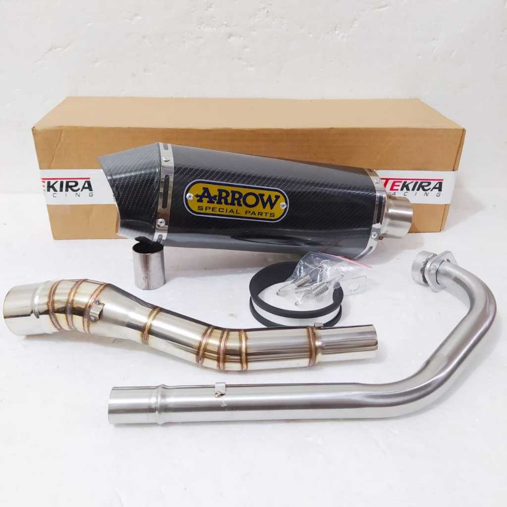 knalpot ekzos Exhaust Arrow Exhaust YZF R15 / MT15 / Y15ZR / LC135 / RS150R / GSX 150 / CBR 150 / sy
