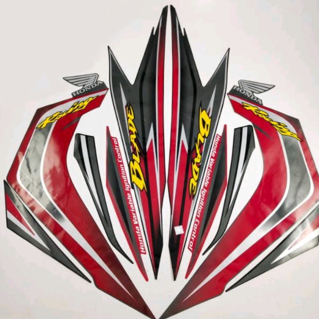 Striping Ori body Honda Blade 110 125 karbu 2011 2012 2013 stiker bawaan original bodi honda blade