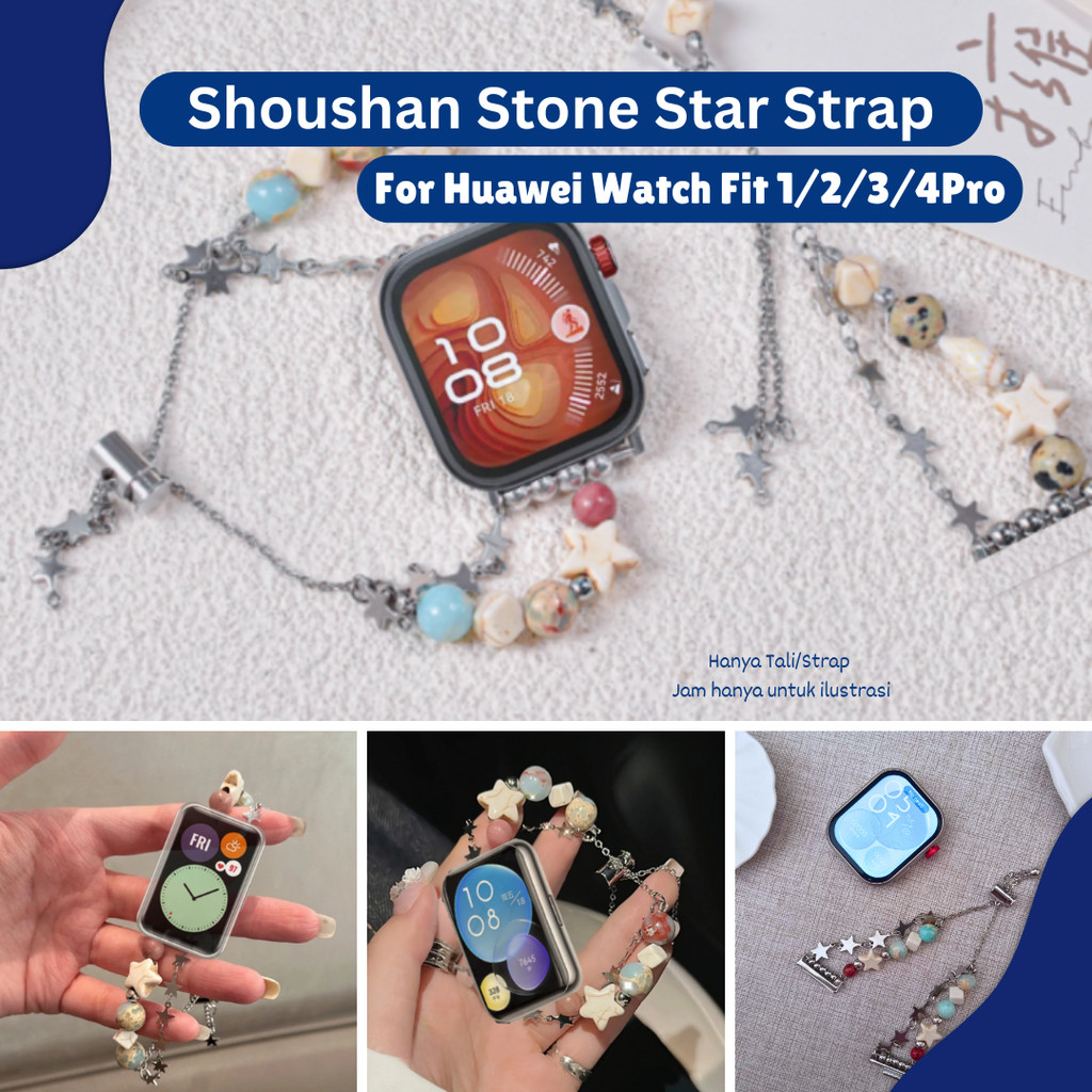 Shoushan Stone Star Strap For Huawei Fit 1 Huawei Fit 2  Huawei Fit 3 Huawei Fit 4  Huawei Fit 4 Pro