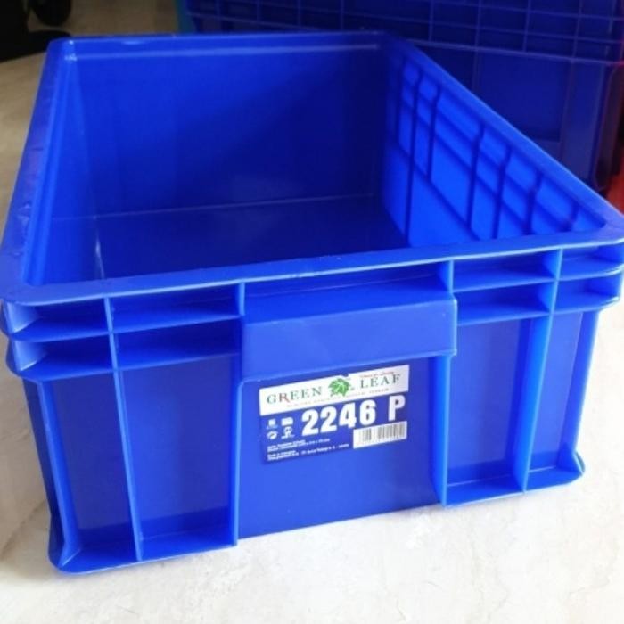 

Container Box 2246P Green Leaf / Krat Industri 2246 P Kotak Spare Part