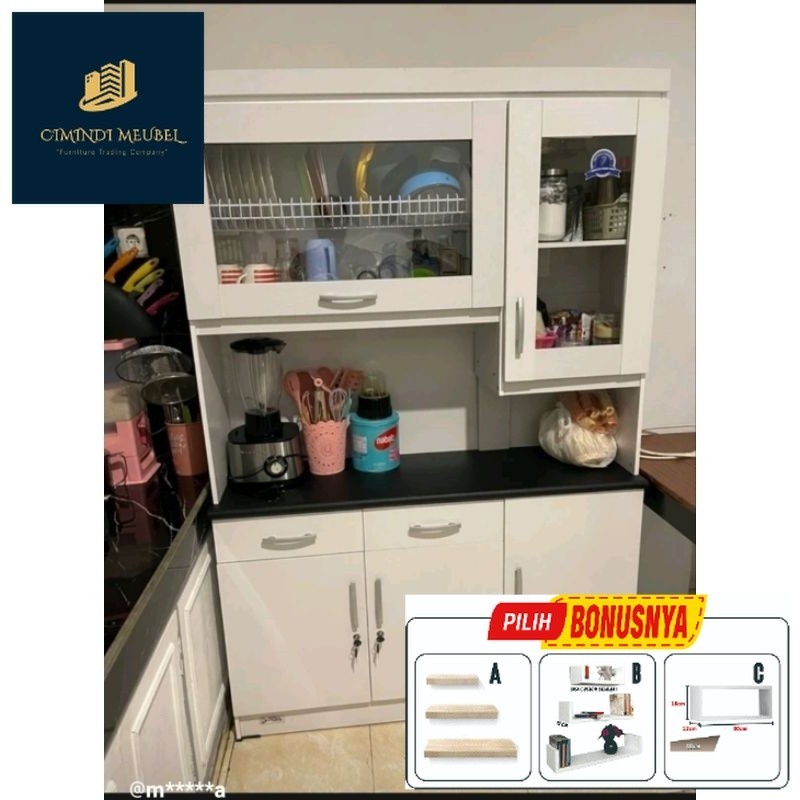 PROMO Lemari Sayur 3 Pintu Lemari Sayur PVC Lemari sayur Minimalis Lemari Dapur